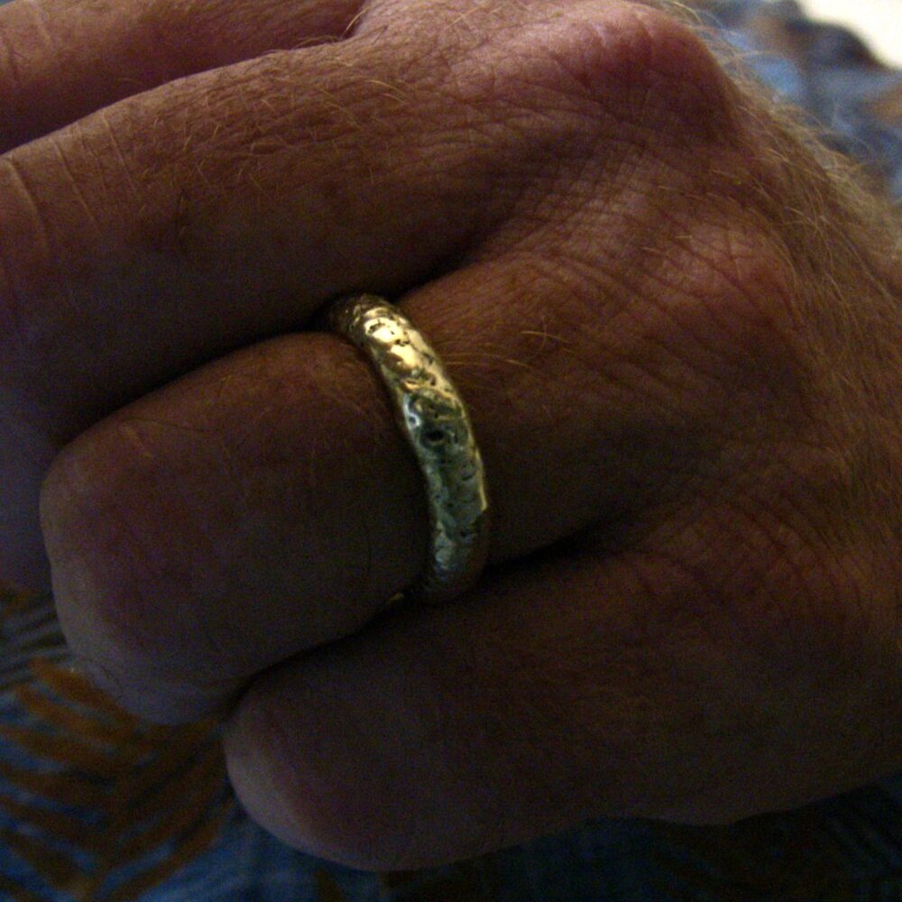 Electrum ring by OPV, 70% pure gold 30% pure silver